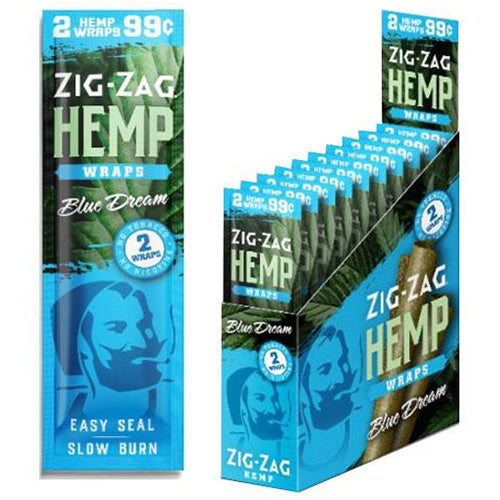 [M1592] ZIG ZAG Hemp Wraps Blue Dream 2-Pack 25ct
