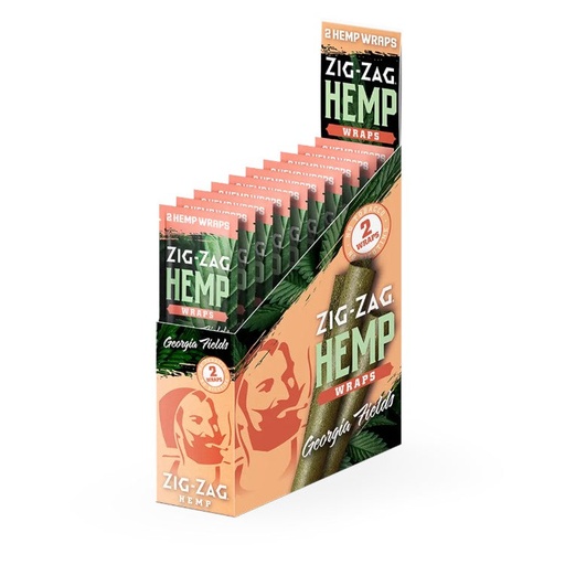 [M1598] ZIG ZAG Hemp Wraps Georgia Fields 2-Pack 25ct