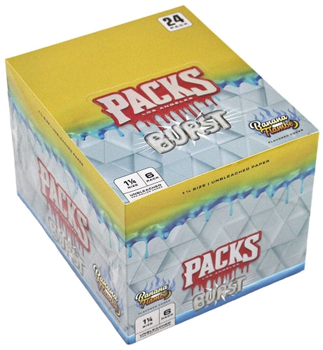 [M1679] PACKS BURST Unbleached Cones Banana Flambé 11/4 Size 6/24ct