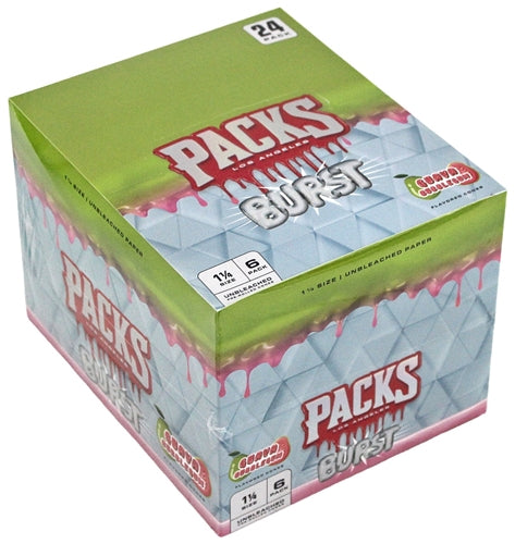 [M1680] PACKS BURST Unbleached Cones Guava Bubblegum 11/4 Size 6/24ct