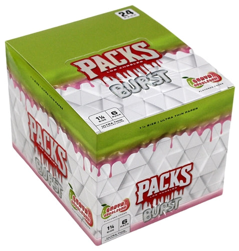 [M1684] PACKS BURST Ultra Thin Cones Guava Bubblegum 11/4 Size 6/24ct