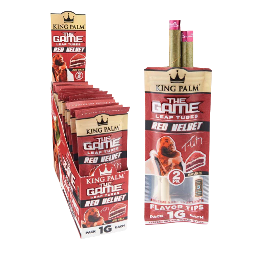 [M1769] KING PALM Mini 2-Pack The Game (Red Velvet) 20ct
