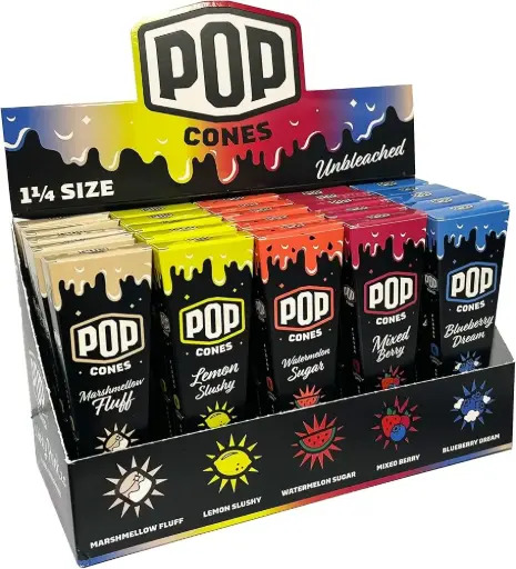 [M1775] POP CONES 2.0 Unbleached Cones Variety Pack 11/4 Size 6/25ct