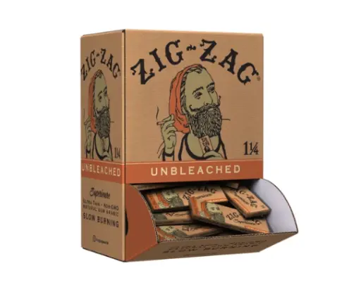 [M1788] ZIG ZAG Papers Unbleached 11/4 Size Promotional Pack 48ct