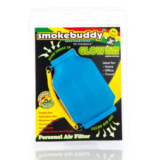[M1800] SMOKE BUDDY Junior Glow In The Dark Blue 1ct