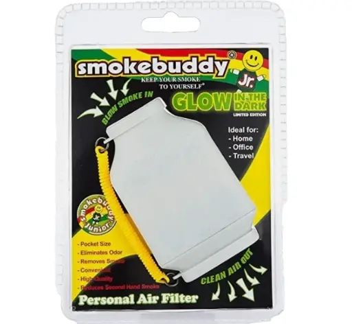 [M1801] SMOKE BUDDY Junior Glow In The Dark White 1ct