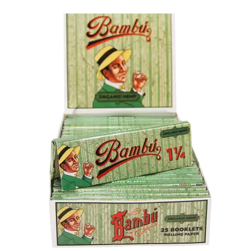 [M1814] BAMBU Organic Hemp 11/4 Papers 25ct