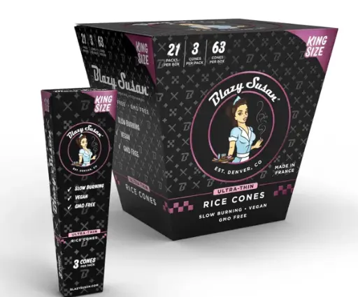 [M1816] BLAZY SUSAN Rice Cones Display King Size 3/21ct