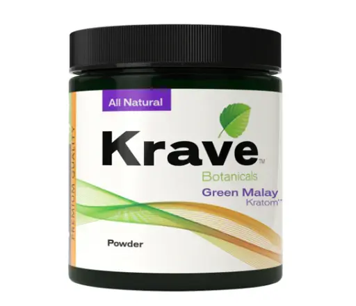 [M1864] KRAVE Kratom Green Malay Powder 60g 1ct
