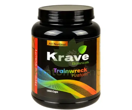 [M1870] KRAVE Kratom Trainwreck Caplets 1,000/1ct