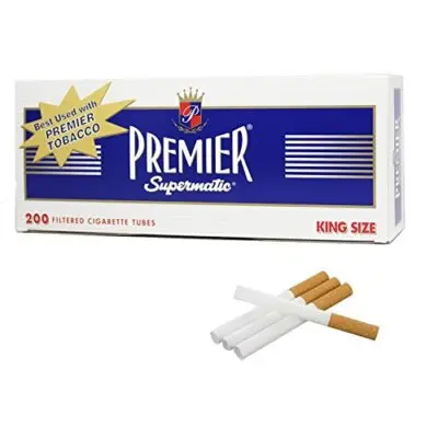 [M1877] PREMIER Cigarette Tubes Navy King Size 200/5ct