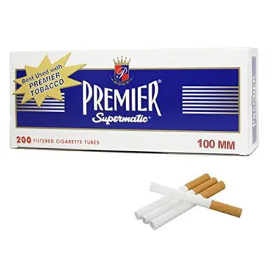 [M1878] PREMIER Cigarette Tubes Navy 100mm 200/5ct