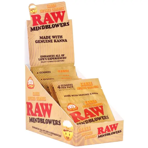 [M1881] RAW Mindblower Kanna Infused Gummies Tryp 4/8ct