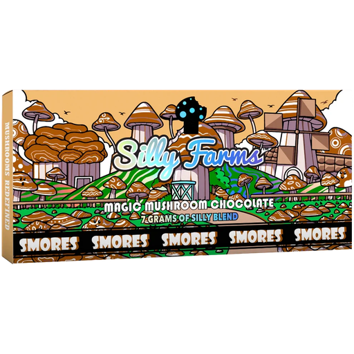 [M1898] SILLY FARMS Magic Mushroom Chocolate Bar Smores 10ct