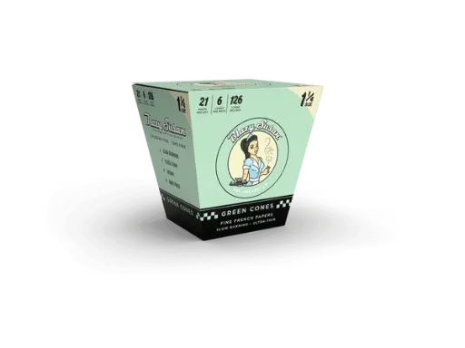 [M1900] BLAZY SUSAN Green Cones Display 11/4 Size 6/21ct