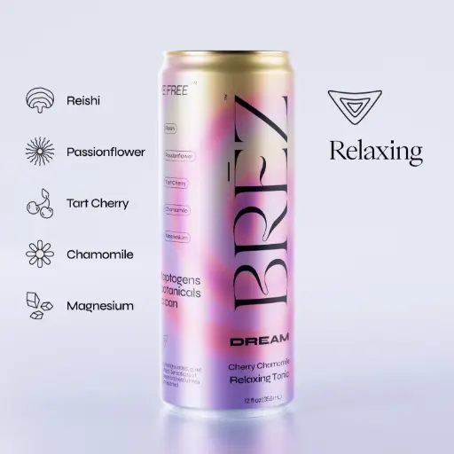 [M1906] BREZ Dream Adaptogen Infused Tonic Cherry Chamomile 12oz 1ct