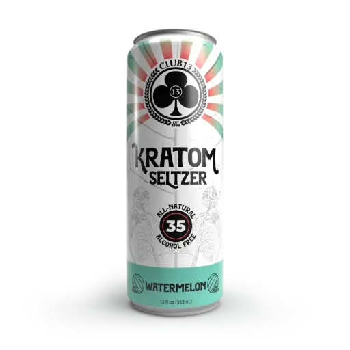 [M1923] CLUB 13 KRATOM Seltzer 35MIT 12oz Watermelon 1ct