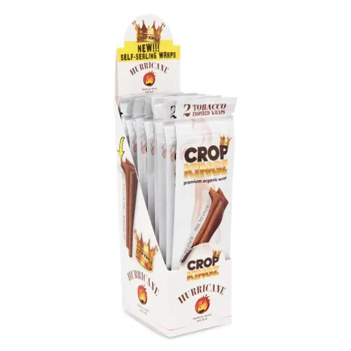 [M1953] CROP KINGZ Organic Hemp Cones King Size 2-Pack Homegrown 10ct