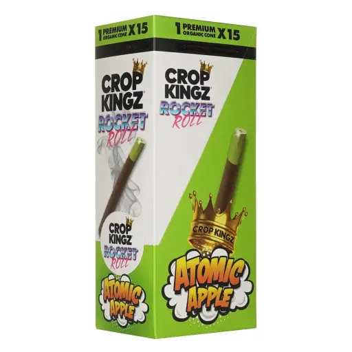 [M1958] CROP KINGZ Rocket Roll Biodegradable Sugar Tips Atomic Apple 15ct