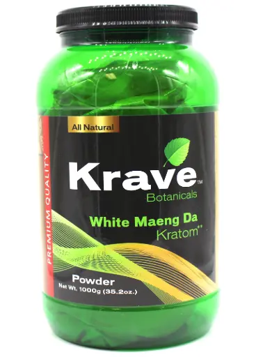 [M2016] KRAVE Kratom White Maeng Da Powder 1,000g 1ct