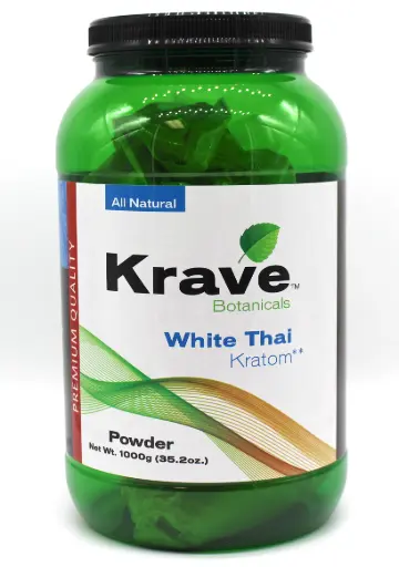 [M2021] KRAVE Kratom White Thai Powder 1,000g 1ct