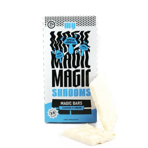 [M2048] MY MAGIC SHROOMS Chocolate Bar Cookies & Cream 15/6ct