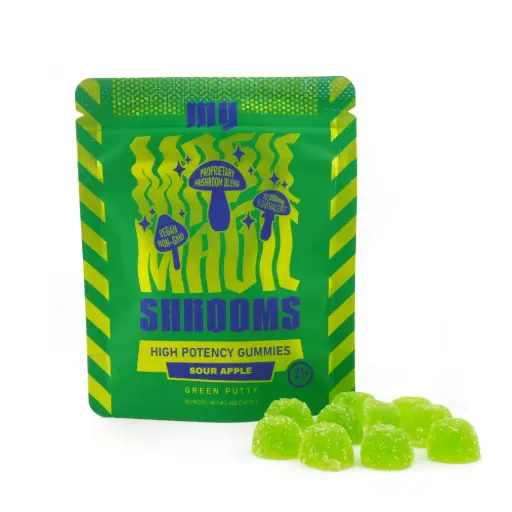[M2053] MY MAGIC SHROOMS Gummies Green Putty (Sour Apple) 6/10ct