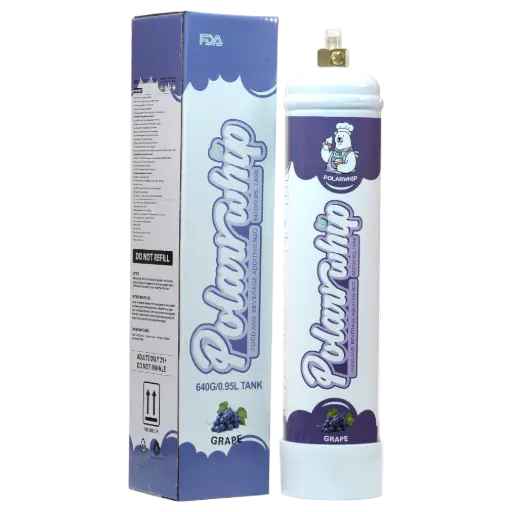 [AM050077] Polar Whip Chargers With Safety Relief Valve 0.95L 640 GR-Grape (6 packs per Box)