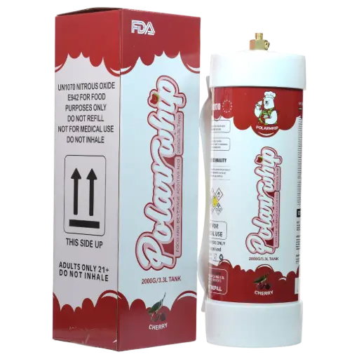 [AM050078] Polar Whip Chargers With Safety Relief Valve 3.3L 2000 GR-Cherry (2 packs per Box)