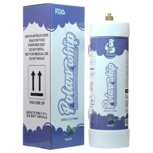 [AM050089] Polar Whip Chargers With Safety Relief Valve 3.3L 2000 GR-Grape (2 packs per Box)