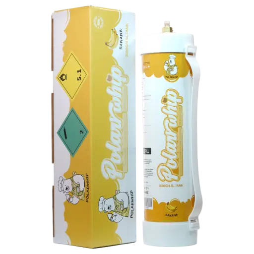 [AM050091] Polar Whip Chargers With Safety Relief Valve 4.5L 3000 GR-Banana (1 pack per Box)