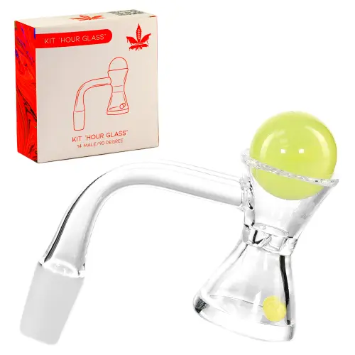 [PC23024] aLeaf Banger Quartz "Hour " Spinner Kit 14mm 90 Degree