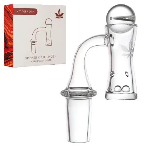 [PC23026] aLeaf Banger Quartz Spinner Kit "Deep Dish" 14mm 90 Degree