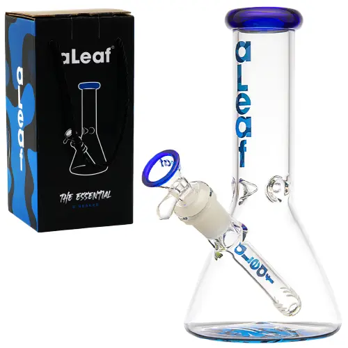 [PC32214] aLeaf Glass Essential Beaker w/Carrying Case (7146) 8.0" Blue