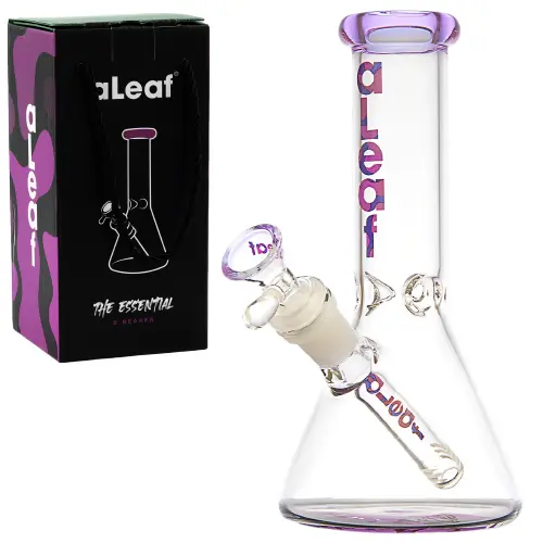 [PC32215] aLeaf Glass Essential Beaker w/Carrying Case (7146) 8.0" Purple