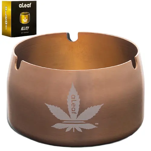 [PC34191] aLeaf Ashtray aLeaf Metal Ashtray 3.0" Copper