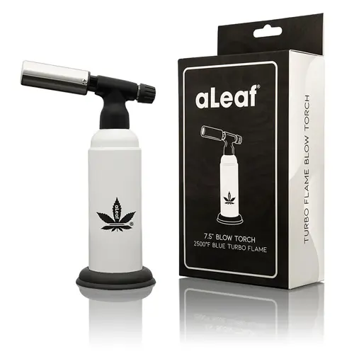 [PC26488] aLeaf Lighter Blow Torch 7.5" (8491) White
