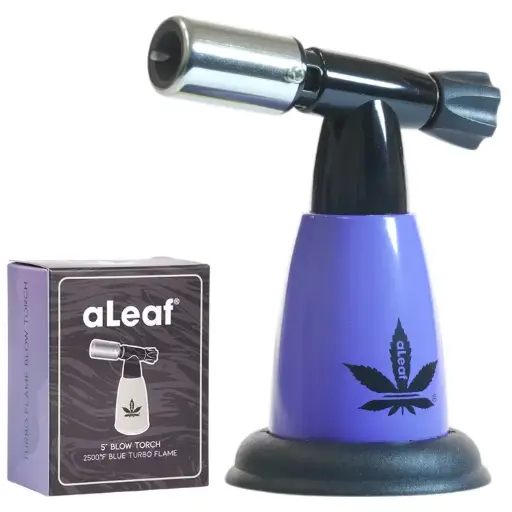 [PC34013] aLeaf Lighter Blow Torch (8542) 5.0" Purple