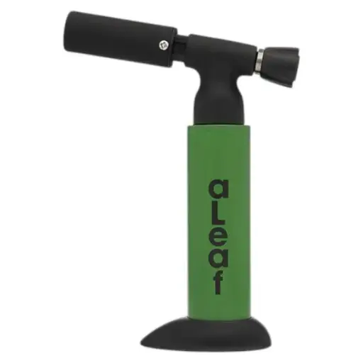 [PC35005] aLeaf Lighter Torch Blow Blue Turbo Flame 7.0"-Forest