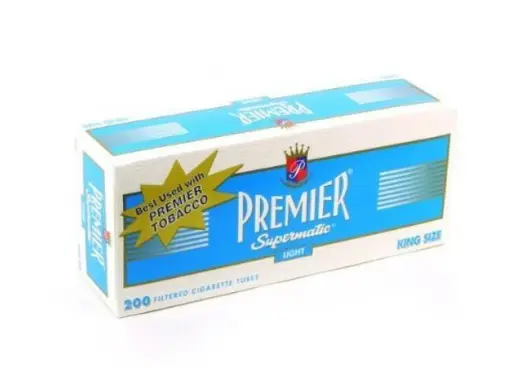 [M2101] PREMIER Cigarette Tubes Blue King Size 200/5ct