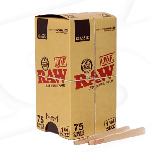 [M2109] RAW Classic Cones 11/4 Size 75ct