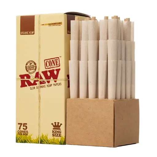 [M2141] RAW Organic Cones King Size 75ct