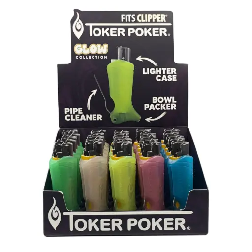 [M2159] TOKER POKER Clipper Edition Glow In The Dark Display 25ct