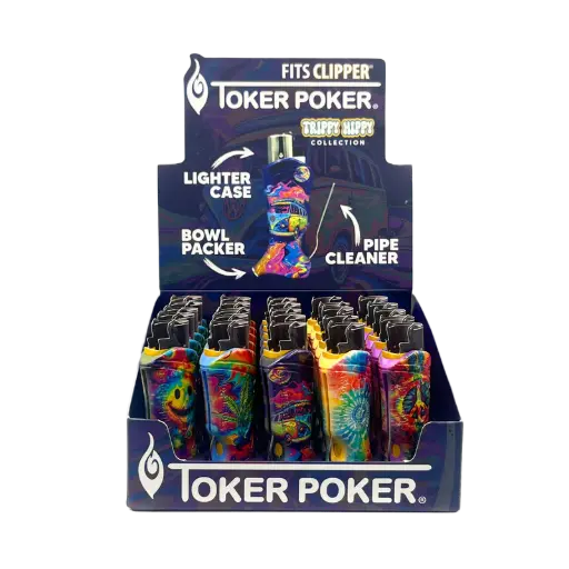 [M2160] TOKER POKER Clipper Edition Trippy Hippy Display 25ct