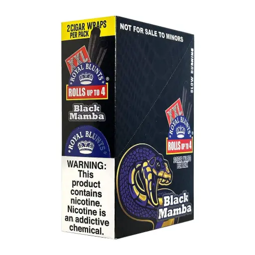 [M2223] XXL Tobacco Wraps Black Mamba 25ct