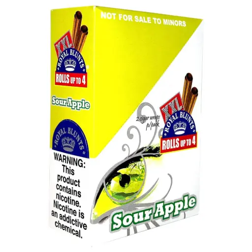 [M2230] XXL Tobacco Wraps Sour Apple 25ct