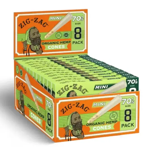 [M2251] ZIG ZAG Cones Organic Hemp King Size 3/24ct