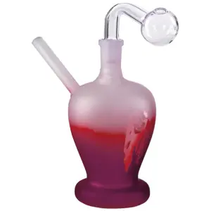 [AM026311] O.B. Water Pipe Matte Bob Marley 8185a 6.5" Red