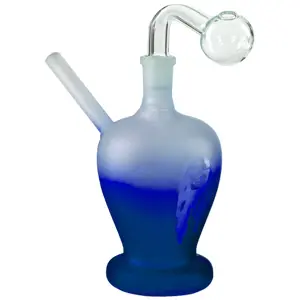 [AM025148] O.B. Water Pipe Matte Bob Marley 8185a 6.5" Blue