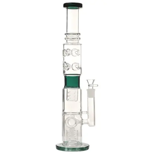 [AM050006] Unbranded Glass Donuts (8109) 19.0" Teal